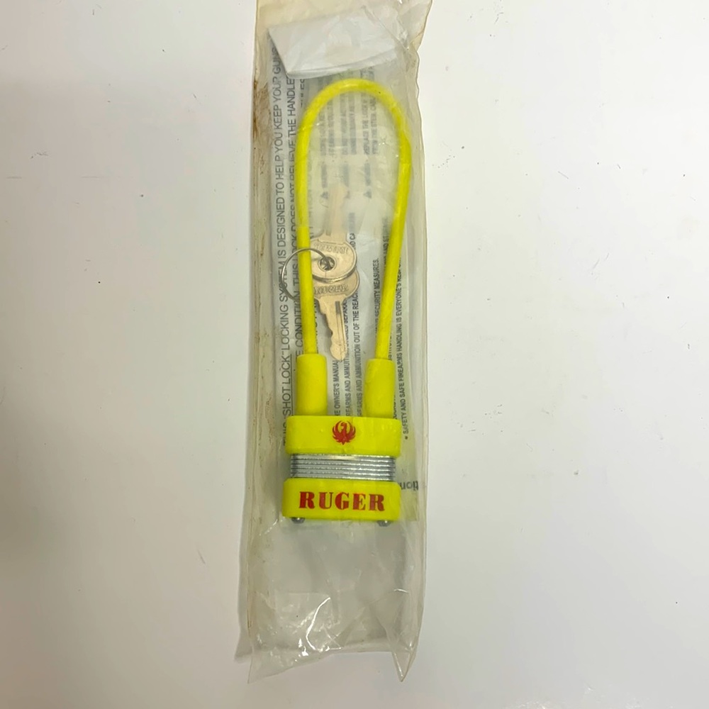 Ruger | Yellow Ruger SHOTLOCK | Firearm Lock Installation Guide + Lock | Safety